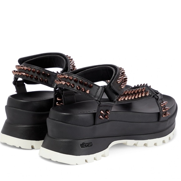 Stella McCartney Trace Spike Stud Sporty Sandals - Picture 2 of 4